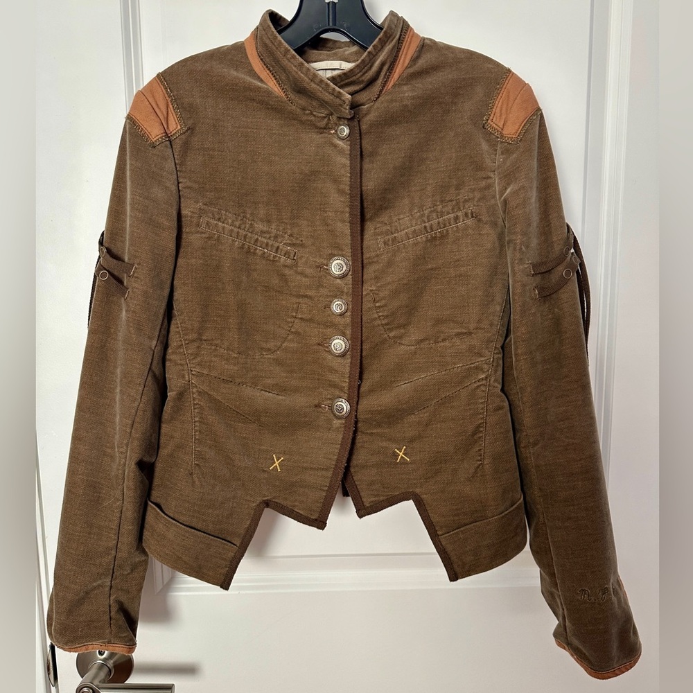 2000s Marithé + François Girbaud Rouille Faded Light Samurai Jacket